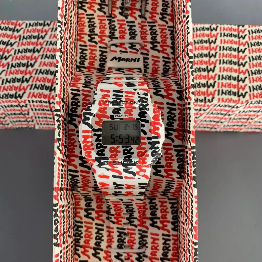 MARNI G Shock Logo Watch